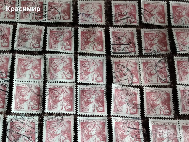 Винтидж ПОЩЕНСКИ марки Чехословакия 90 бр. , снимка 3 - Филателия - 53173880