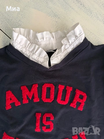 Дамска блуза с ефект като риза, снимка 5 - Блузи с дълъг ръкав и пуловери - 53404700