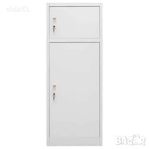 vidaXL Шкаф за екипировка за езда, светлосив(SKU:339600), снимка 2 - Шкафове - 53798871