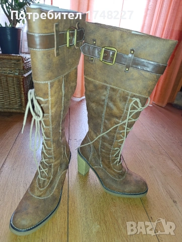 Дамски ботуши от естествена кожа , снимка 3 - Дамски ботуши - 53485941