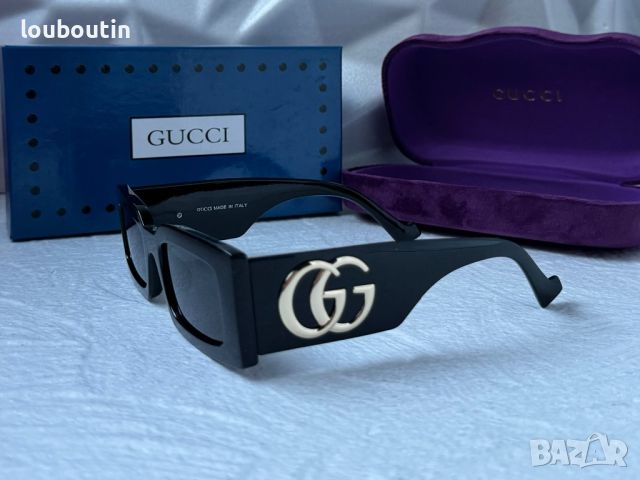 Gucci 2024 дамски слънчеви очила правоъгълни, снимка 8 - Слънчеви и диоптрични очила - 45440689
