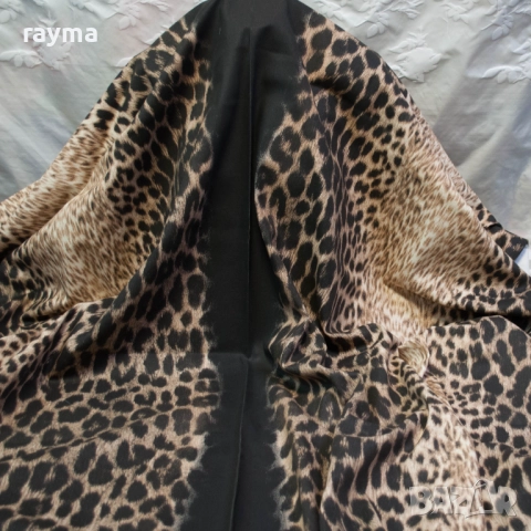 Плат Just Cavalli деним принт леопард 180х160см