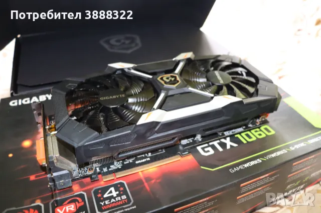 AORUS GeForce® GTX 1060 Xtreme Edition 6G , снимка 2 - Видеокарти - 47083319