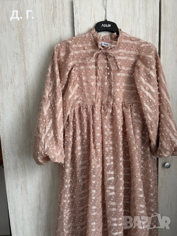 Дълга розова рокля, снимка 2 - Рокли - 54121478