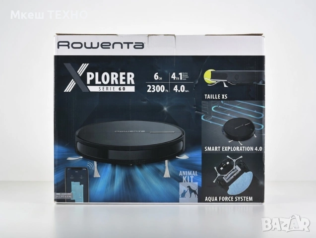 Робот прахосмукачка ROWENTA X-PLORER Animal Serie 60 RR7455WH, 33W, Капацитет 0.36 л, 3 функции за п, снимка 3 - Прахосмукачки - 53486915