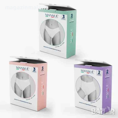 3 бр MANSUE S,M,L,XL черни,бежови италиански памучни бикини с нормална талия памучна бикина С,М,Л,ХЛ, снимка 3 - Бельо - 17548793