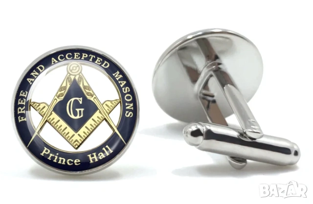 Копчета за Ръкавели Масонски Тамплиер Рицар Freemasons Illuminati Templar Masonic Cufflinks TieClips, снимка 4 - Подаръци за мъже - 53871005