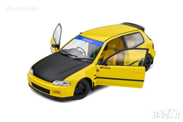 Метални Колички HONDA CIVIC Хонда Мащаб 1:18 Solido , снимка 6 - Колекции - 46287396