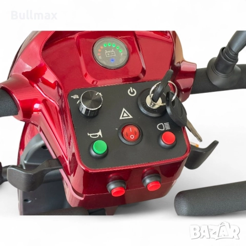  Сгъваема електрическа четириколка N5, Червена, Преносима, снимка 9 - Генератори - 52570118