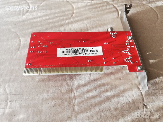 PCI 3+1 Port 1394 FireWire Adapter Card RH1394-A006, снимка 7 - Други - 45009884