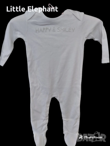 Цвла пижамка ропърче за 9-12 мес мом,Happy and smiley",колекция"Happy",Англия/нов