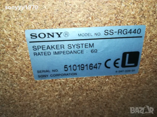 SONY SS-RG440 X2 ТОНКОЛОНИ-ВНОС SWISS 1904251905LNWC, снимка 15 - Тонколони - 49962338
