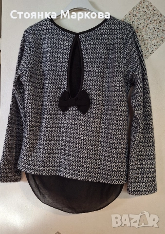 Блузка плетиво и панделка, снимка 7 - Блузи с дълъг ръкав и пуловери - 53720995