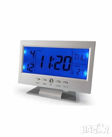 Електронен цифров часовник с акустичен алармен сензор,LED дисплей DS-8082, снимка 4 - Други - 45715697