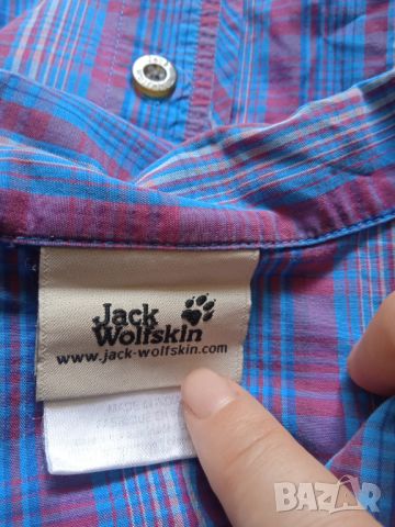 Jack Wolfskin (Organic) 100% оригинална дамска риза с къс ръкав, снимка 4 - Ризи - 46366607