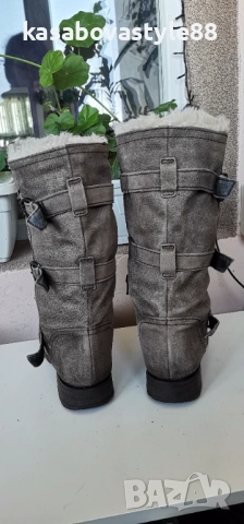 Ботуши Coriz-Естествен велур 37.5н., снимка 12 - Дамски ботуши - 52746251