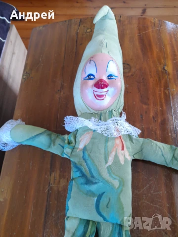 Стара кукла,клоун #17, снимка 4 - Други ценни предмети - 50928404
