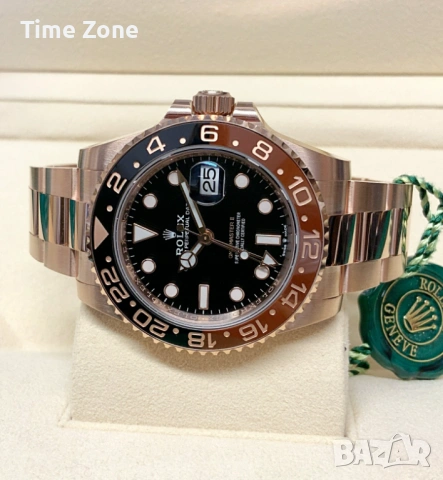Rolex GMT-Master II 40mm 'Root Beer' Rose Gold Ceramic Automatic Различни Варианти, снимка 4 - Мъжки - 54072167