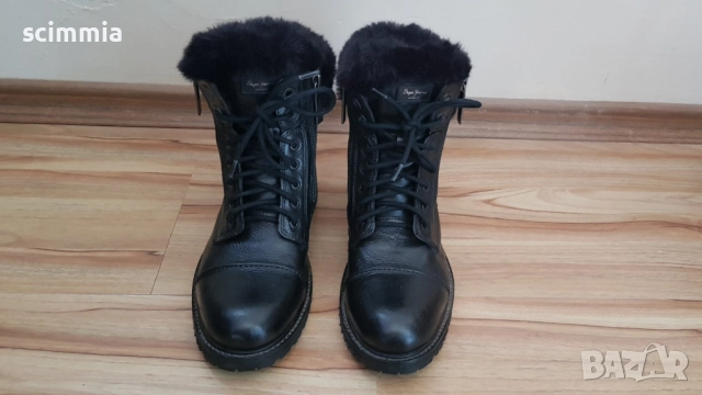 Дамски боти от естествена кожа Pape Jeans, снимка 5 - Дамски боти - 52454162