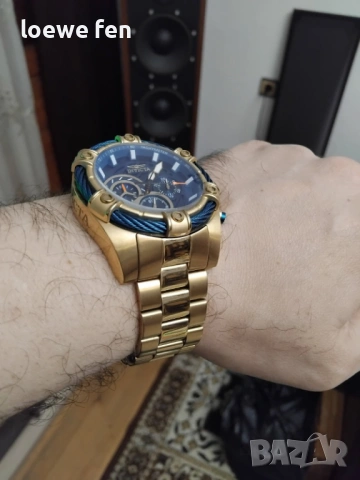 Invicta Bolt 52 мм с верижка и каишка !, снимка 7 - Мъжки - 53700057