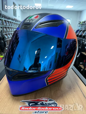 Мото каска за мотор AGV K1 POWER Matt XL 61-62,много добро състояние, снимка 1