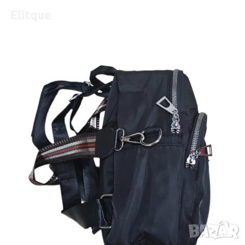 Модерна раница със сребристи елементи , снимка 2 - Раници - 52905729