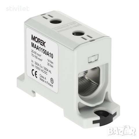 КЛЕМА ТУНЕЛНА MOREK MAA1150A10 - OTL150 сив 1xAl/Cu 25-150mm² 1000V Универсална клема НОВО, снимка 1 - Други - 46605770