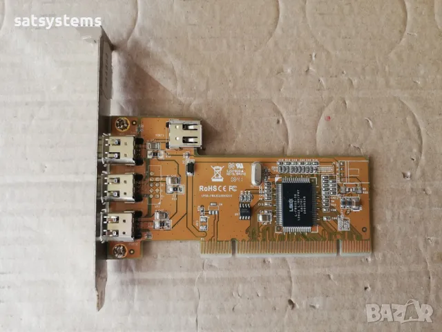 PCI 3+1 Port 1394 FireWire Adapter Sunix FWA3010GXX210, снимка 1 - Други - 48131107