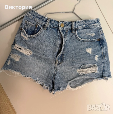 Къси дънкови панталони Stradivarius