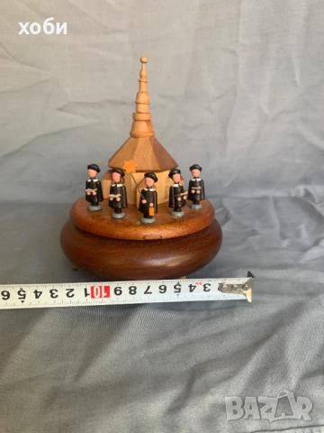 дървена музикална кутия интересна , снимка 6 - Антикварни и старинни предмети - 50676049