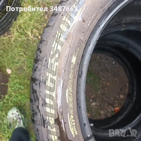 225 50 17 BRIDGESTONE 2бр зимни дот 2019г  RUN FLAT , снимка 4 - Гуми и джанти - 47191768