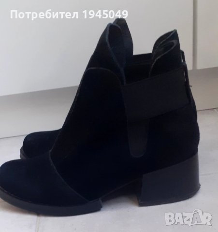 Дамски боти - 37 номер (естествен велур), снимка 5 - Дамски боти - 50848345