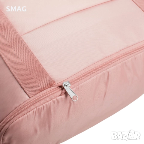 Сгъваема пътна чанта сак, розова с отделения, 42 л._1239402, снимка 5 - Сакове - 52277961