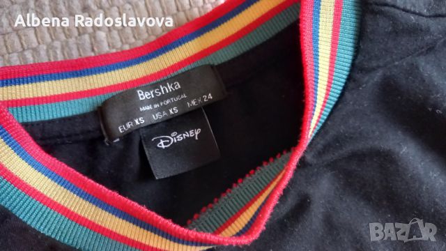 Къса фланелка Мики Маус Bershka с подарък , снимка 3 - Детски Блузи и туники - 46204571