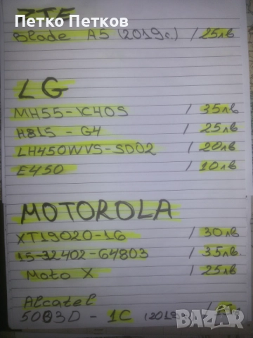 Оригинални дисплеи, снимка 11 - Резервни части за телефони - 52805720