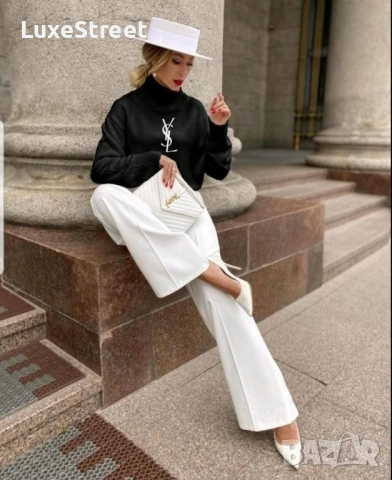 Дамски Пуловери- лого Бродирано 🤍 YVES SENT LAURENT 