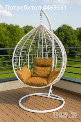 Градинска висяща люлка тип гнездо,яйце–Промоция!
