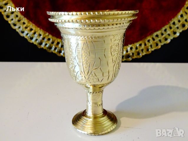 Разкошна персийска бронзова чаша,бижу. , снимка 2 - Антикварни и старинни предмети - 45494487