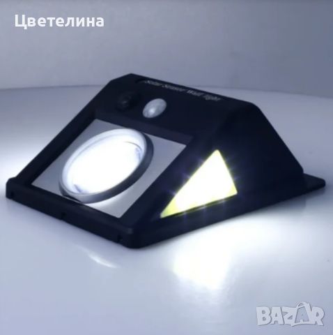 Соларна LED лампа, мощност 6W, светлинен поток 600lm, със сензор за движение, снимка 3 - Лед осветление - 46701279