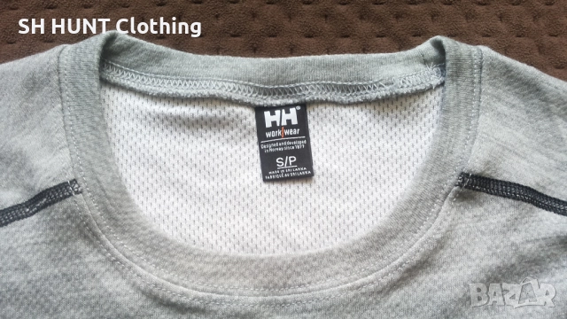 HELLY HANSEN 75106 Grey Lifa Base Layer 57% Merino Wool размер S работна термо блуза W4-550, снимка 12 - Блузи - 52025502