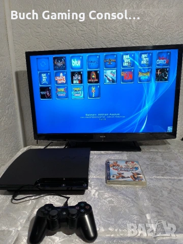 PlayStation 3 Slim CECH-2504B / 320GB / CFW / 20 Игри , В перфектно състояние!, снимка 2 - PlayStation конзоли - 53866315