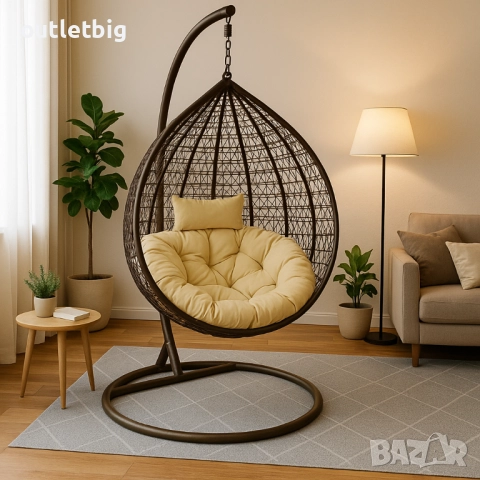 Градинска висяща люлка тип гнездо,яйце–Промоция! 