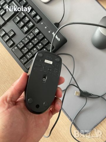 Клавиатура + мишка - Комплект Logitech MK120, снимка 3 - Клавиатури и мишки - 46144775