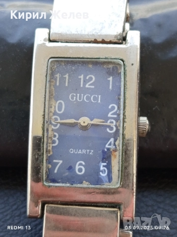 Фешън модел дамски часовник GUCCI QUARTZ елегантен 29246, снимка 2 - Дамски - 51587787