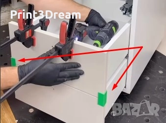 Дистанционери за монтаж и нивелиране на вратички на шкафчета – шаблони за прецизно позициониране, снимка 4 - Измервателни инструменти - 52419706