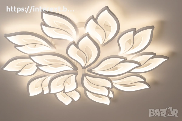 LED димируем плафон с дистанционно управление 2x165W