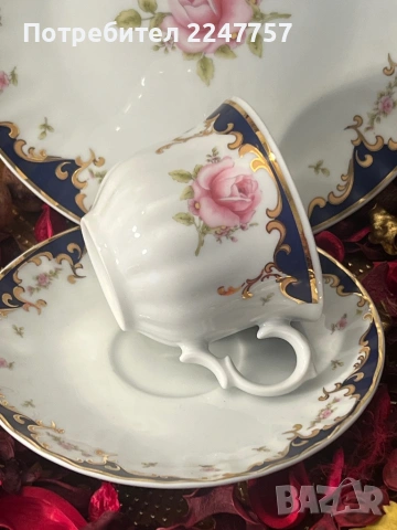 Троен сет порцелан Wunsiedel, снимка 6 - Антикварни и старинни предмети - 54109569