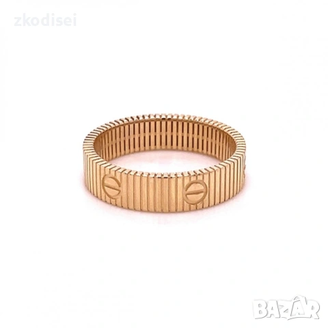 Златен дамски пръстен Cartier 2,24гр. размер:57 14кр. проба:585 модел:36906-5, снимка 2 - Пръстени - 53607747