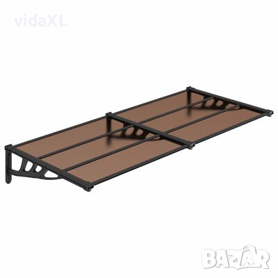 vidaXL Навес за врата, черен, 152,5x90 см, （SKU:153698