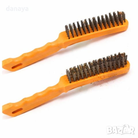  6547 Телена четка за почистване на ръжда и замърсявания с удобна дръжка, снимка 3 - Други инструменти - 54065465